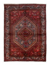 HAMADAN RUG: 4’7” X 6’5” EARLY