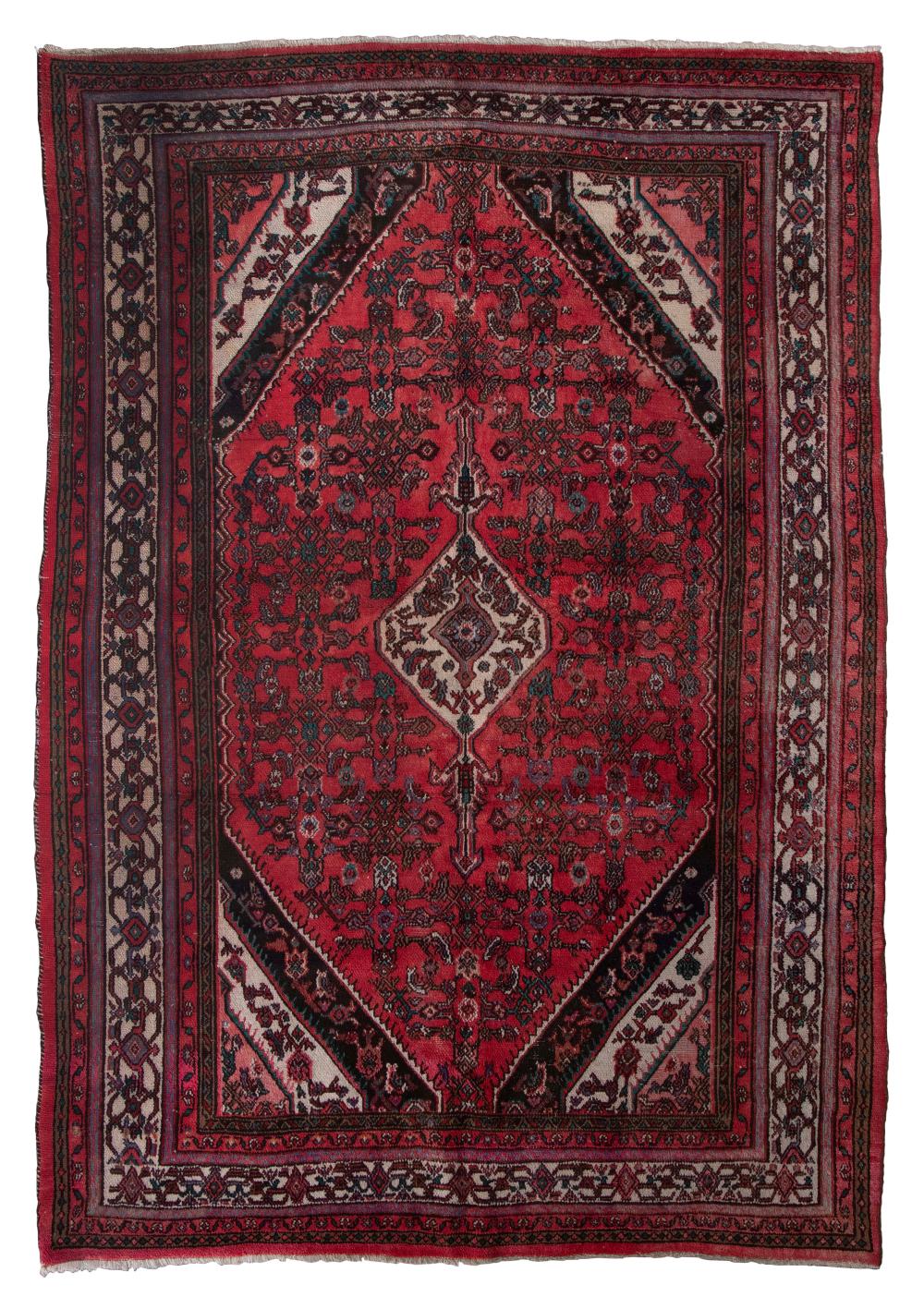HAMADAN RUG: 7’10” X 10’10” LATER