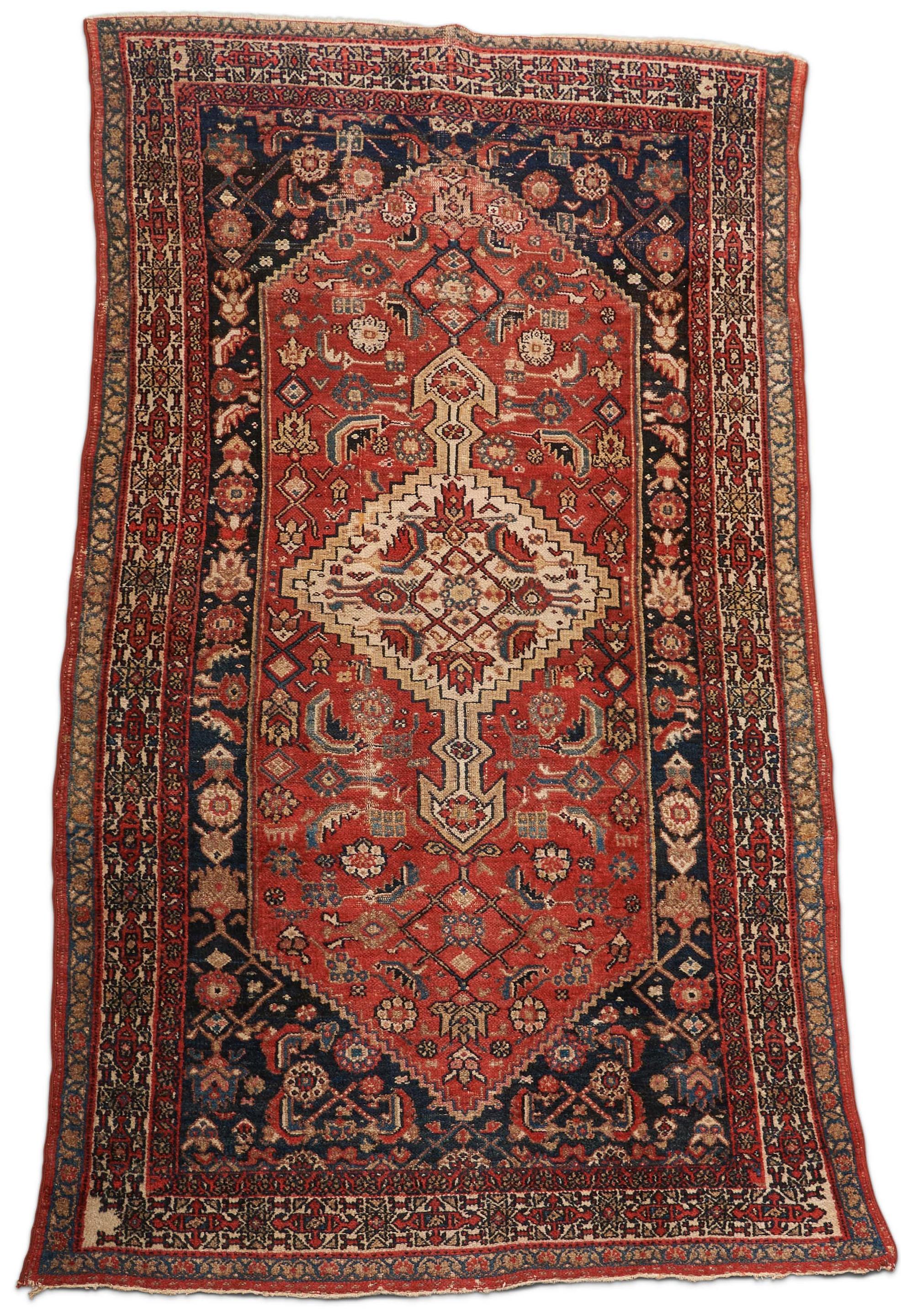 HAMADAN RUG Iran, 3 ft. 10 in. x