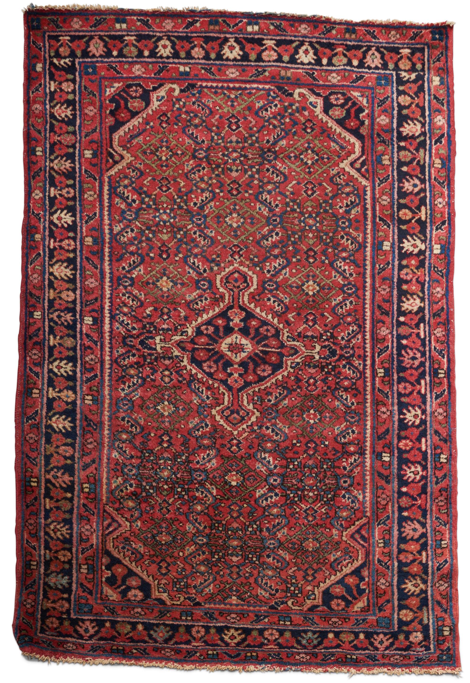 HAMADAN RUG Iran, 3 ft. 5 in. x 5