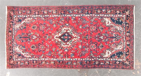 Hamadan rug Iran circa 1970 3.5 x 7