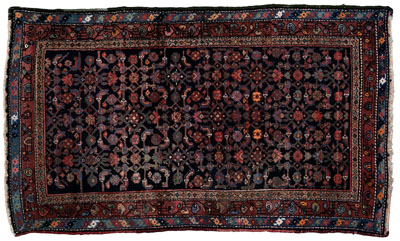 Hamadan rug, repeating d
