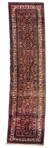 HAMADAN RUNNER20th century, brown