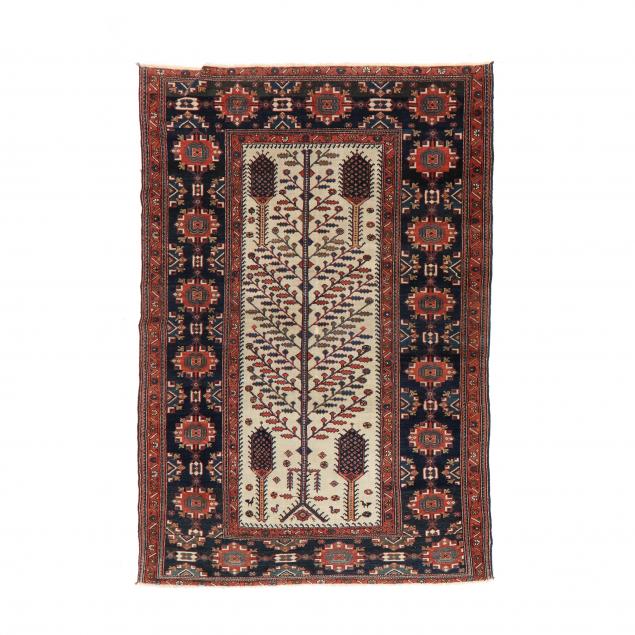 HAMADAN "TREE OF LIFE" RUG Ivory