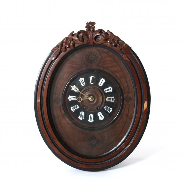 HAMANN & KOCH, OVAL WALL CLOCK Late