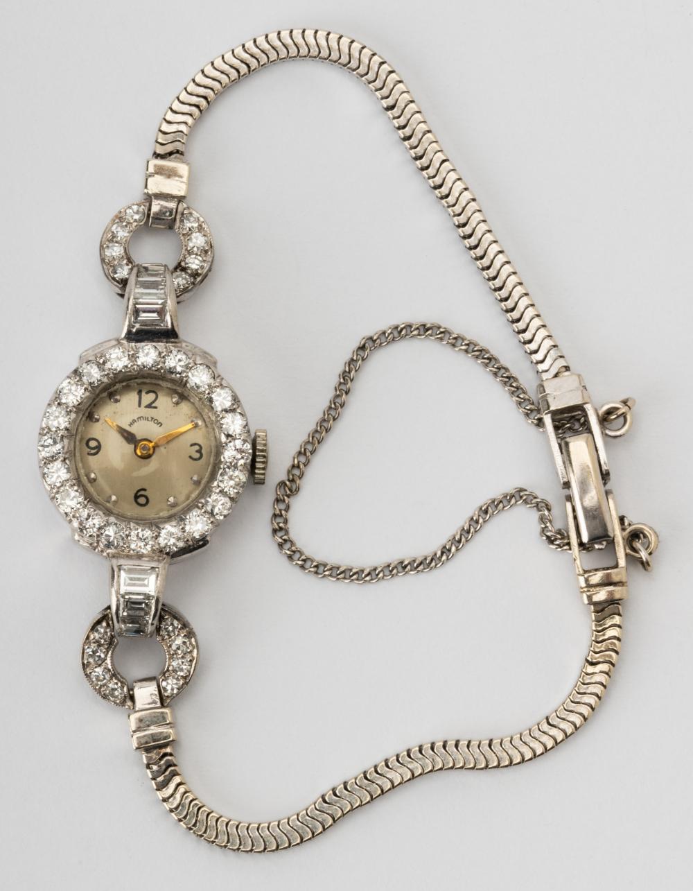 HAMILTON 14 KARAT WHITE GOLD &