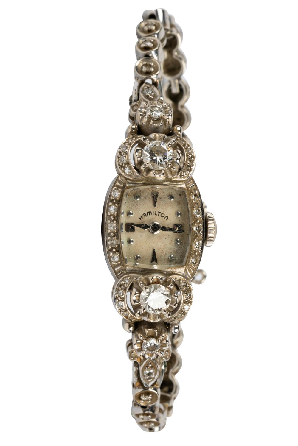 HAMILTON 14 KARAT WHITE GOLD &