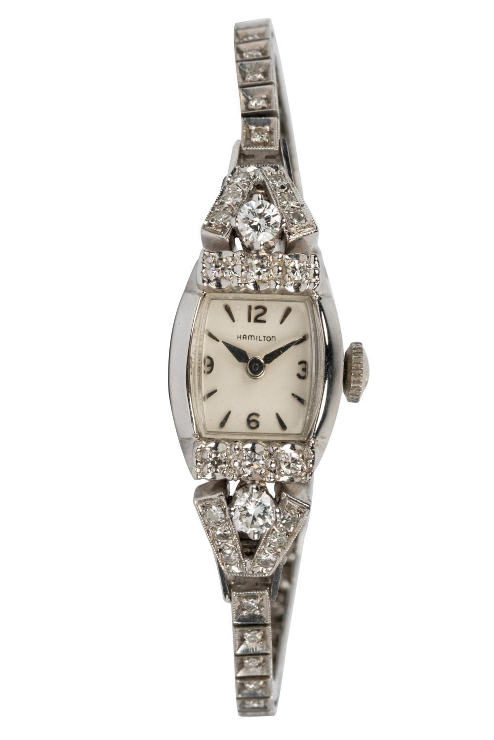 HAMILTON 14 KARAT WHITE GOLD &