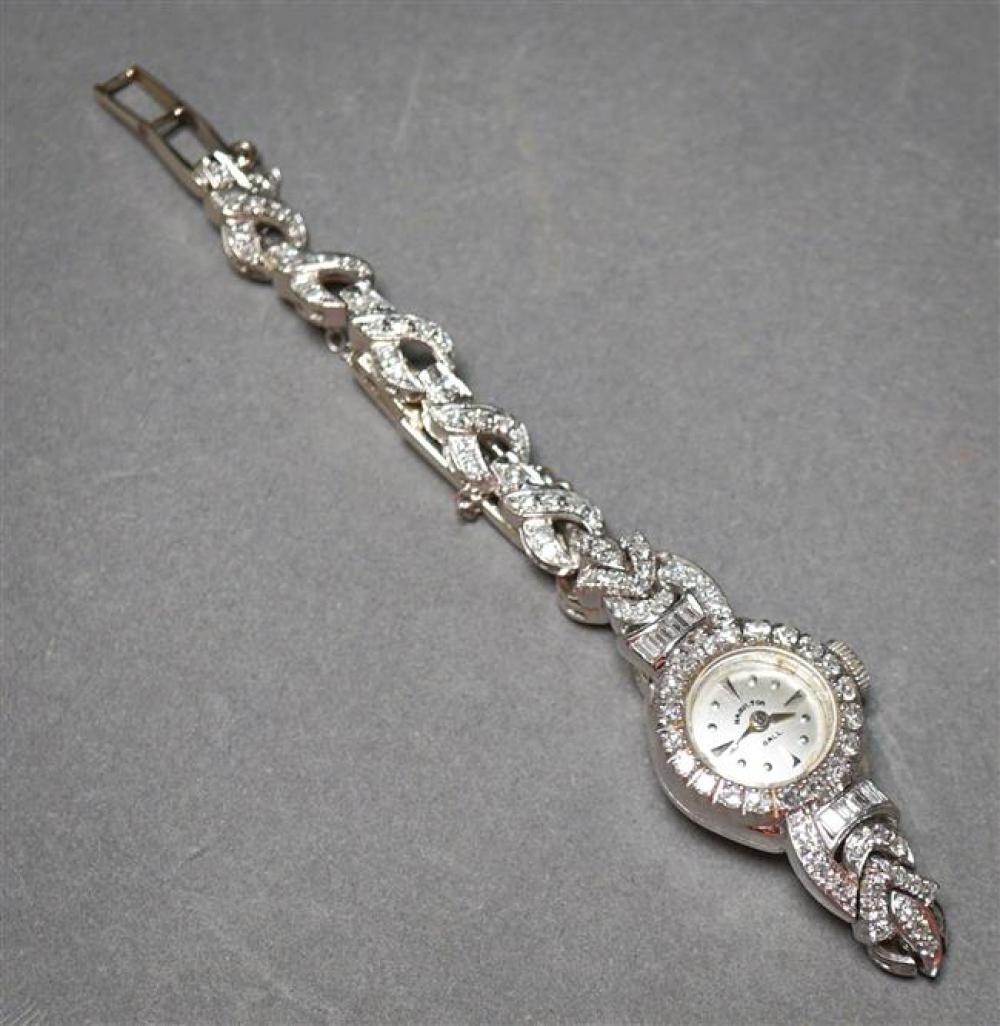 HAMILTON 14-KARAT WHITE-GOLD AND