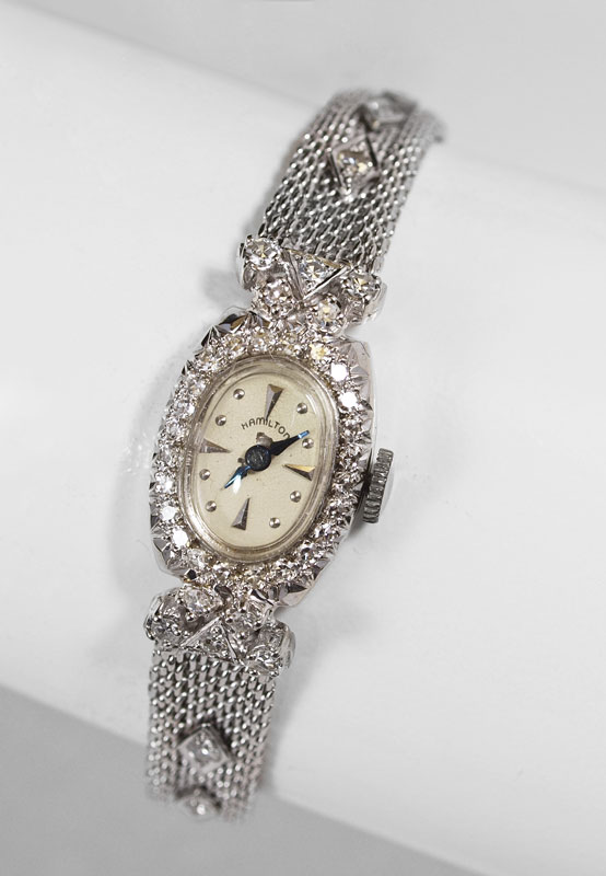 HAMILTON 14K GOLD & DIAMOND