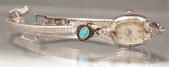 Hamilton 14K white gold and diamond