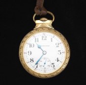 HAMILTON GOLD FILLED OPEN FACE