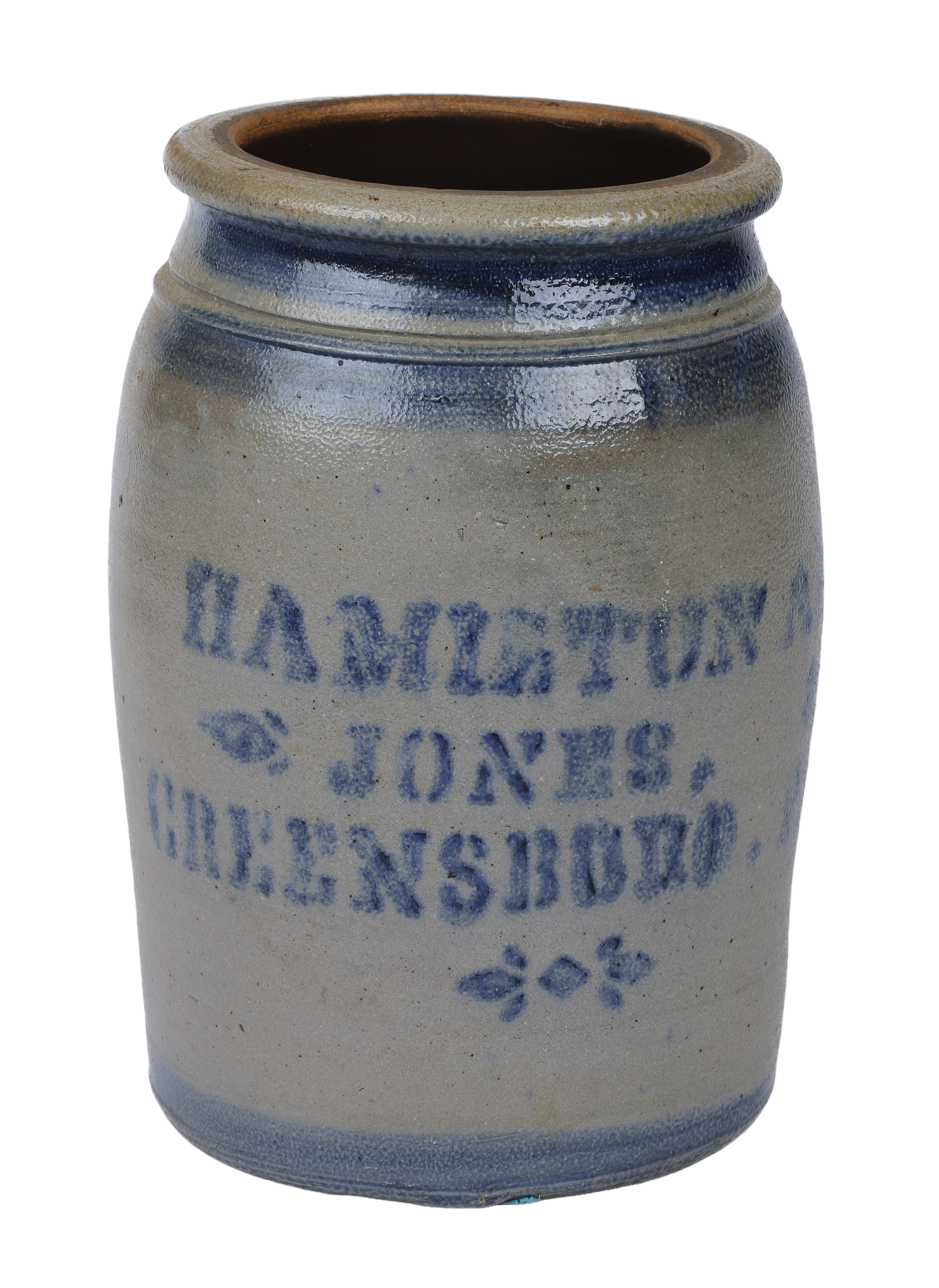 Hamilton & Jones stoneware crock,