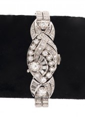 HAMILTON LADIES 14K GOLD DIAMO