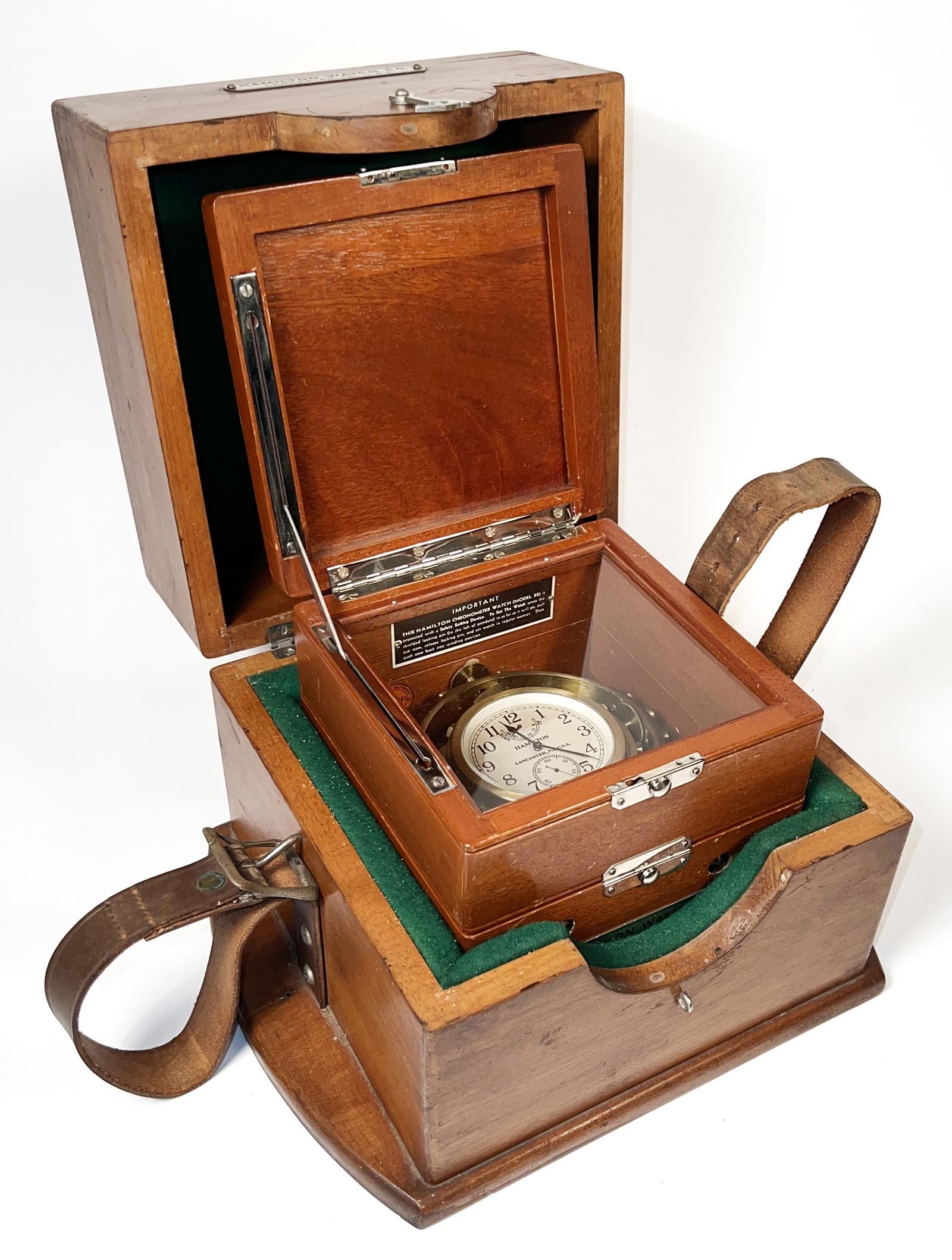 HAMILTON MARINE CHRONOMETER DECK
