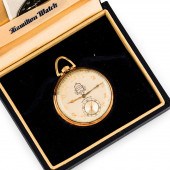 HAMILTON WATCH CO. 14KT GOLD,