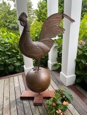 HAMMERED COPPER ROOSTER WEATHE