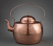 HAMMERED COPPER TEA KETTLE, GU