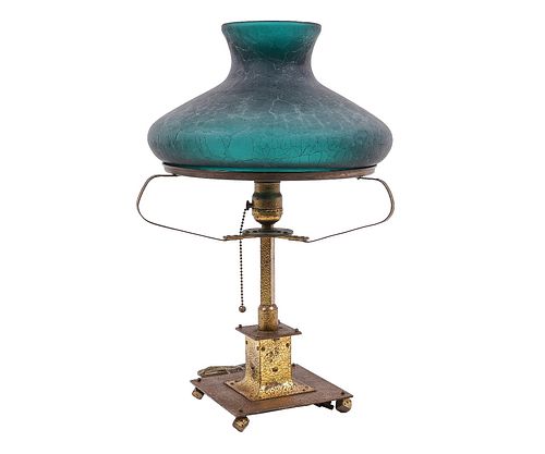HAMMERED METAL PARLOR LAMPArts &