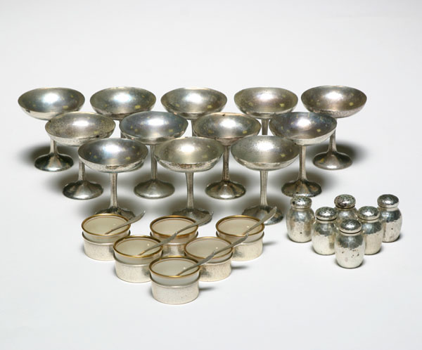 Hammered sterling sherberts,