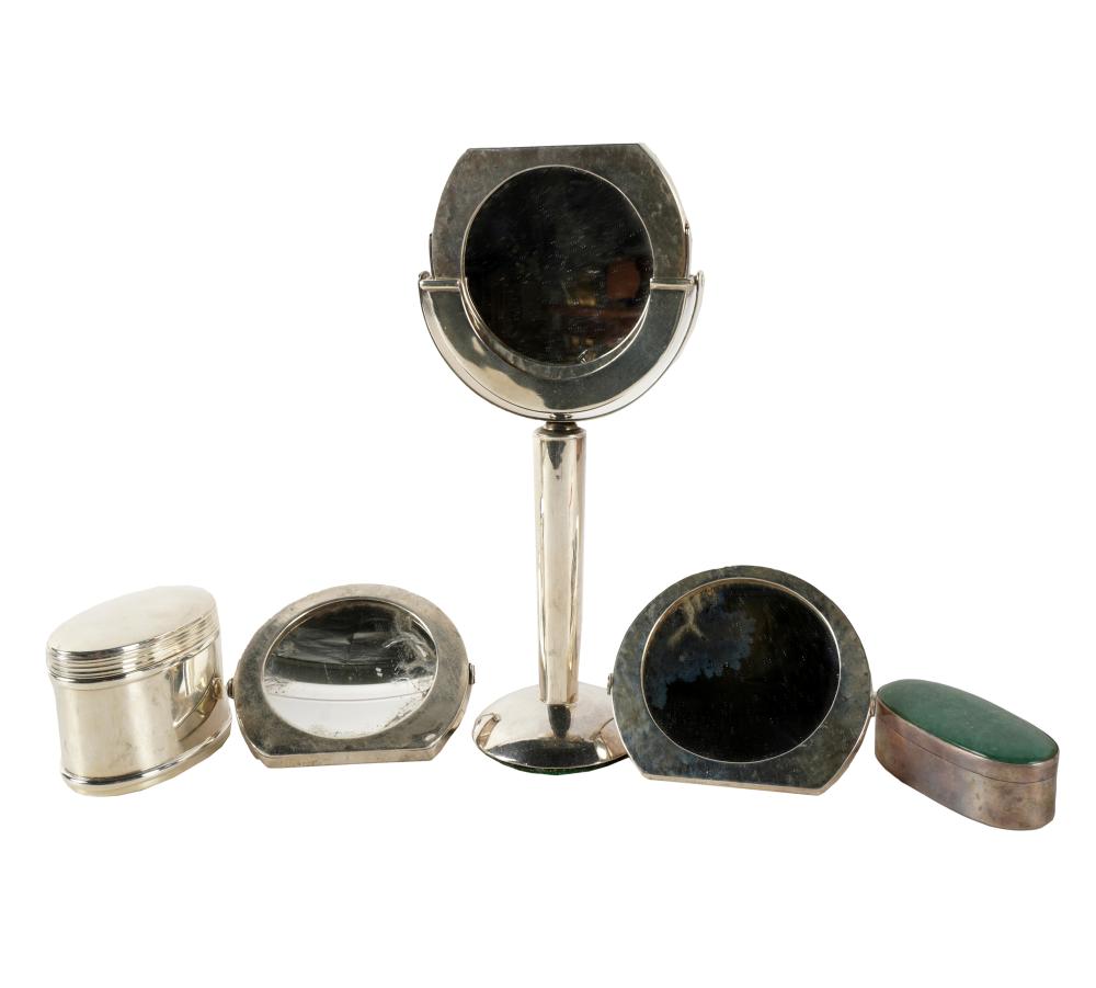 HAMMERED STERLING VANITY SETeach