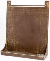 HAMMERED TIN UTENSIL RACK, 19T