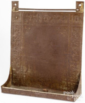 HAMMERED TIN UTENSIL RACK, 19T