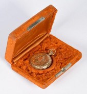 HAMPDEN 14K GOLD HUNTING CASE