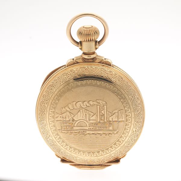 HAMPDEN 18 SIZE HUNTER CASE GOLD