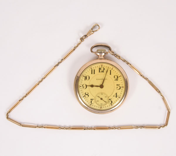 Hampden 23 jewel gold pocket watch,