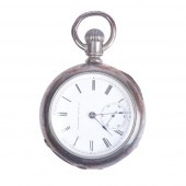 HAMPDEN WATCH CO. SILVER RAILR