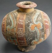 HAN DYNASTY POLYCHROME PAINTED