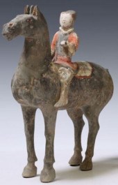 HAN DYNASTY WARRIOR ON HORSE T