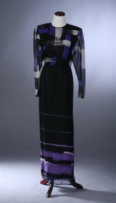 HANAE MORI BLACK AND PURPLE SI