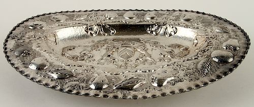 HANAU 800 SILVER ARMORIAL BOWL