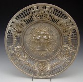 HANAU SILVER FLORAL EMBOSSED R