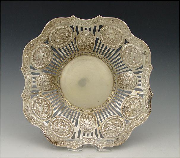 HANAU SILVER RETICULATED BOWL