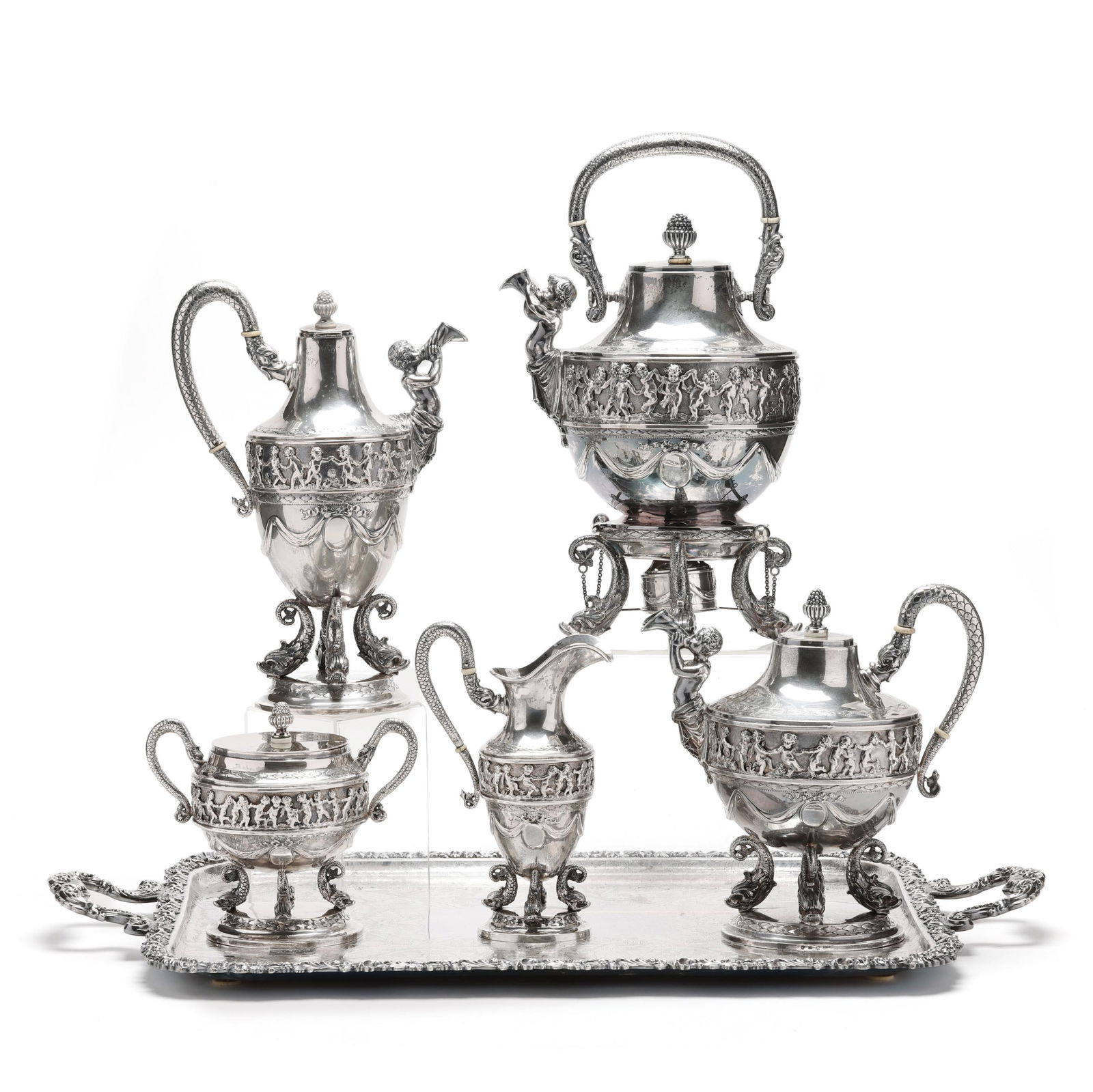 HANAU SILVER TEA AND COFFEE SERVICE