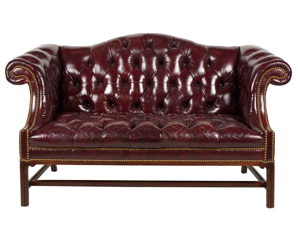 HANCOCK AND MOORE TUFTED LEATHER