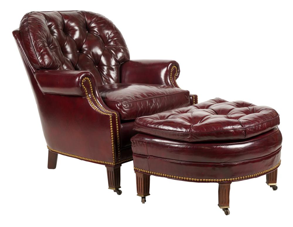 HANCOCK AND MOORE TUFTED LEATHER