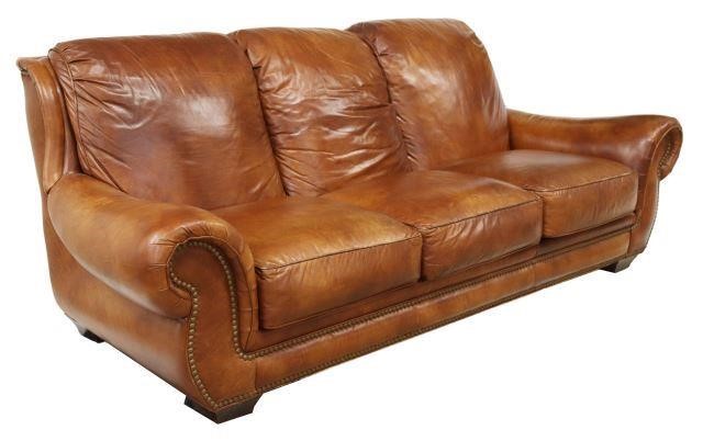 HANCOCK & MOORE BROWN LEATHER