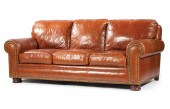 HANCOCK & MOORE LEATHER SOFAHa