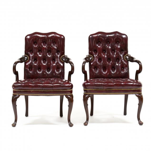 HANCOCK & MOORE, PAIR OF TUFTED