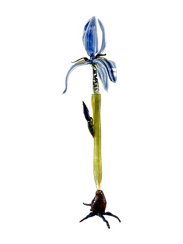 HAND BLOW GLASS FLOWER