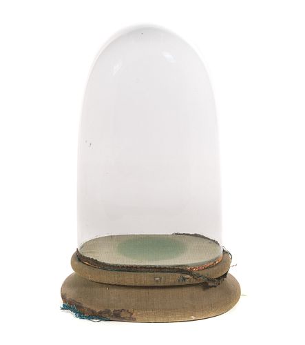 HAND BLOWN ANTIQUE OVAL CLOCK