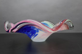 HAND BLOWN ART GLASS CANDY DIS