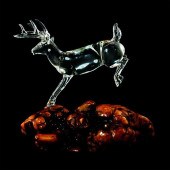 HAND BLOWN ART GLASS FIGURINE,