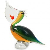 HAND BLOWN ART GLASS PELICAN S