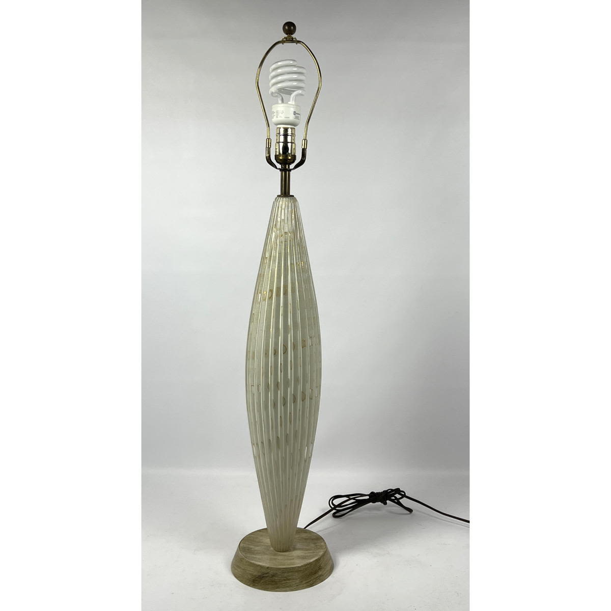 Hand-blown Murano glass Table lamp.
