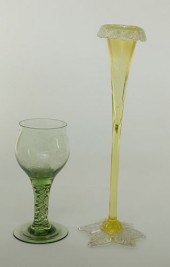 HAND BLOWN VENETIAN VASELINE G